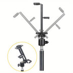 Universal Height-Adjustable Tablet & Phone Tripod Floor Mount