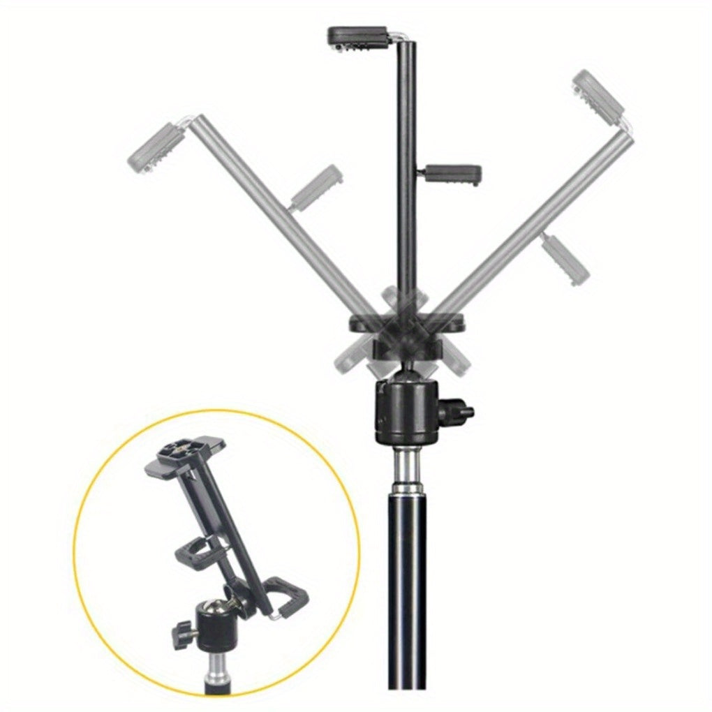 Universal Height-Adjustable Tablet & Phone Tripod Floor Mount