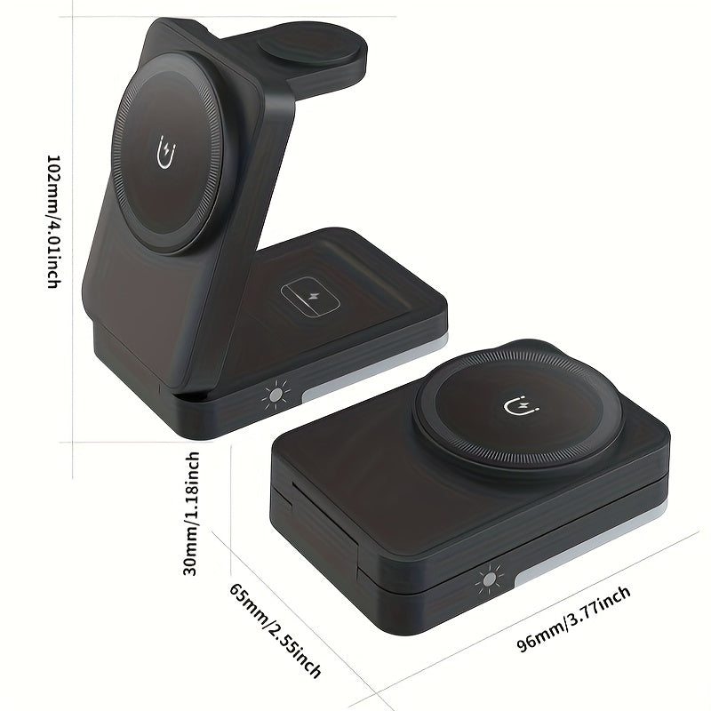 3-in-1 — Foldable Wireless Charging Station