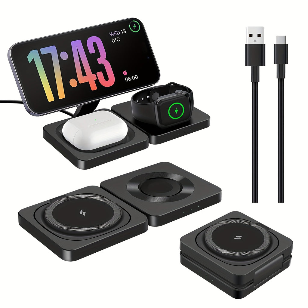 3-in-1 — Foldable Wireless Charging Station