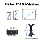 Universal Height-Adjustable Tablet & Phone Tripod Floor Mount