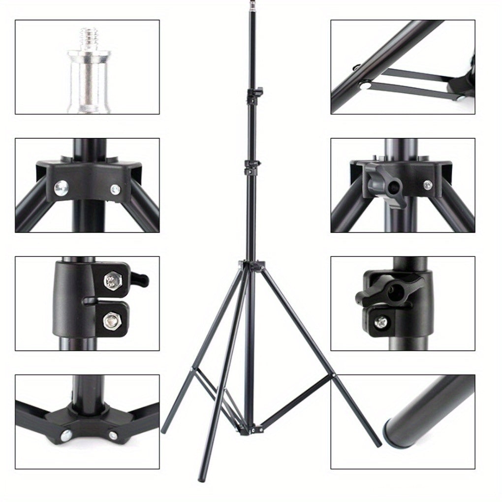 Universal Height-Adjustable Tablet & Phone Tripod Floor Mount