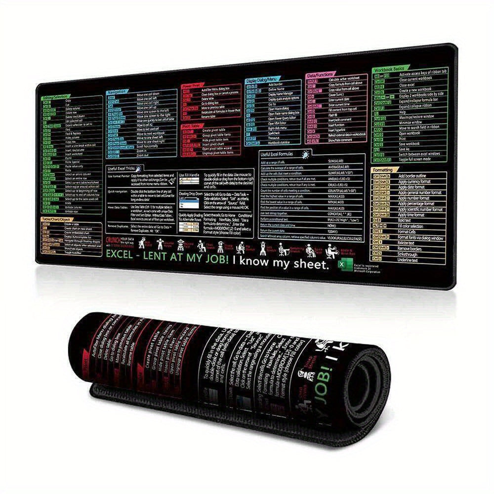 Excel Shortcuts Giant Desk Mat 30.48x60.96 cm