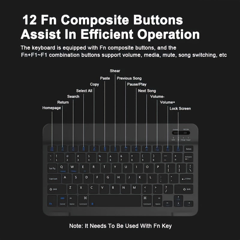 Ultra-Thin Wireless Keyboard (10″) Multi-Device [VARIATIONS-AVAILABLE]