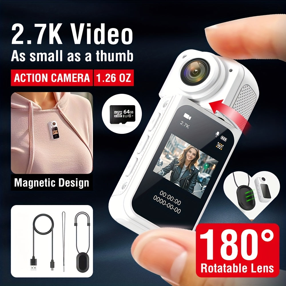 Mini 2.7K Pro Wearable Body Camera [VARIATIONS-AVAILABLE]