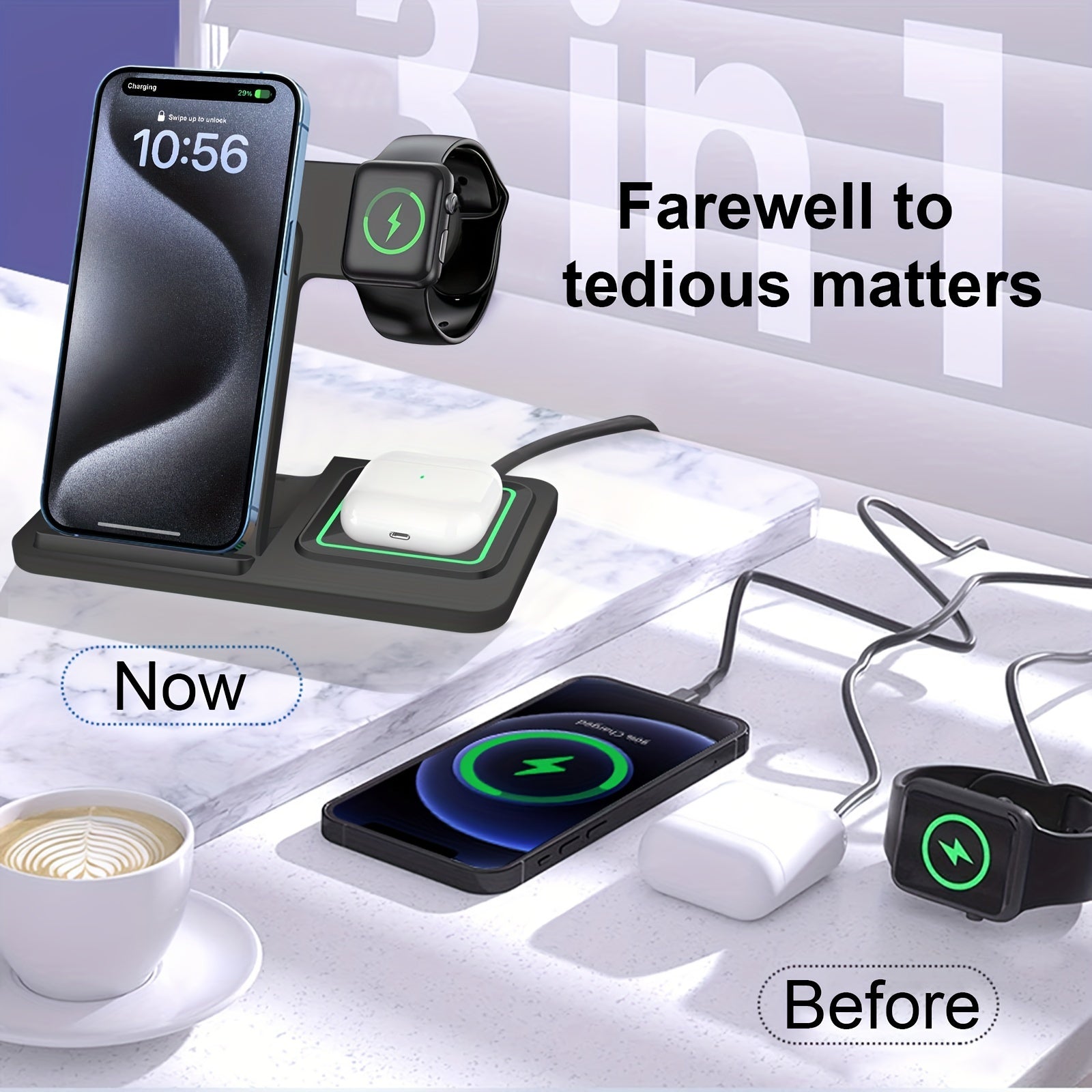 3-in-1 - Premium Wireless Stand