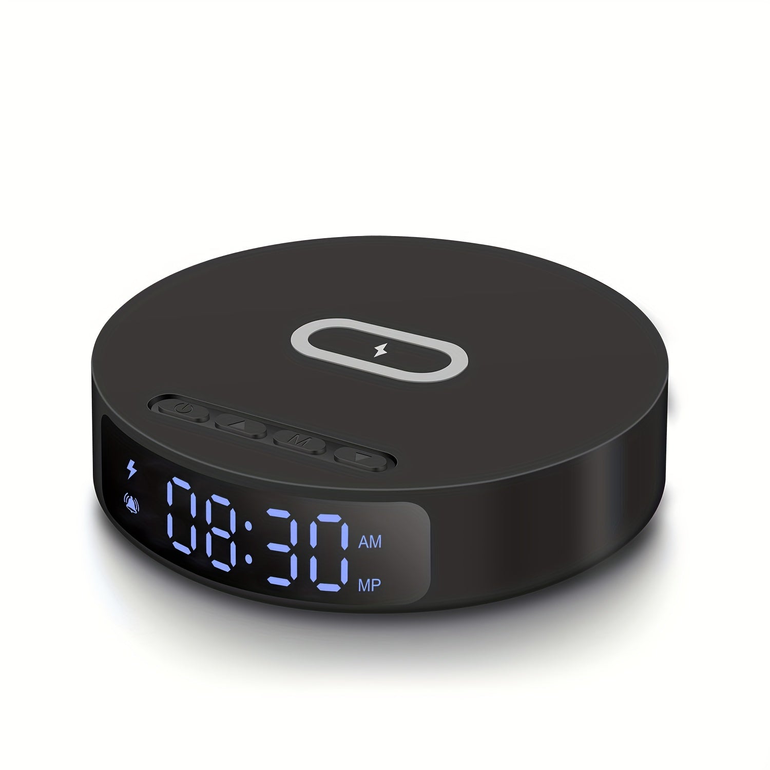 Dual-Purpose Alarm Clock & Wireless Charging Hub