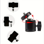 Universal Height-Adjustable Tablet & Phone Tripod Floor Mount