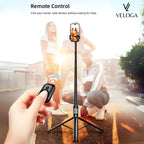 2-in-1 Selfie Stick & Tripod with Remote