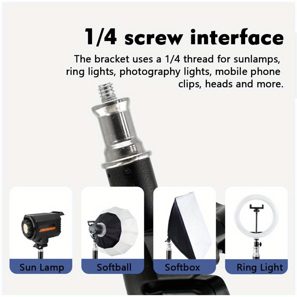 Universal Height-Adjustable Tablet & Phone Tripod Floor Mount