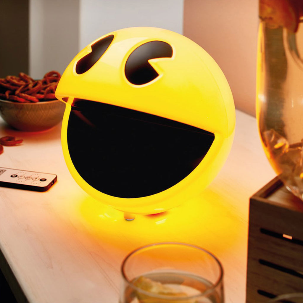Pac-Man Light Dimmable Retro USB Desk Lamp with Remote Control and Sounds