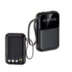 Power Bank with 20W Fast-Charge & Built-in Cables