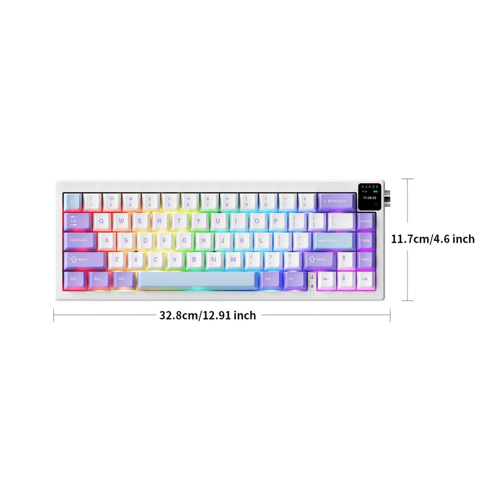 AJAZZ AK650 — Wireless 65 % Mechanical Keyboard with Screen & Knob [VARIATIONS-AVAILABLE]