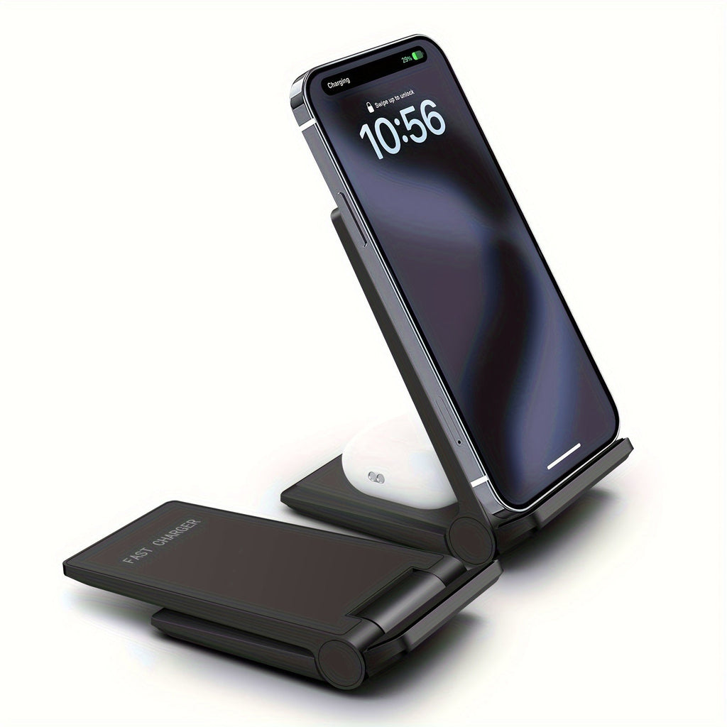 2-in-1 Foldable Wireless Charging Dock
