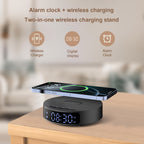 Dual-Purpose Alarm Clock & Wireless Charging Hub