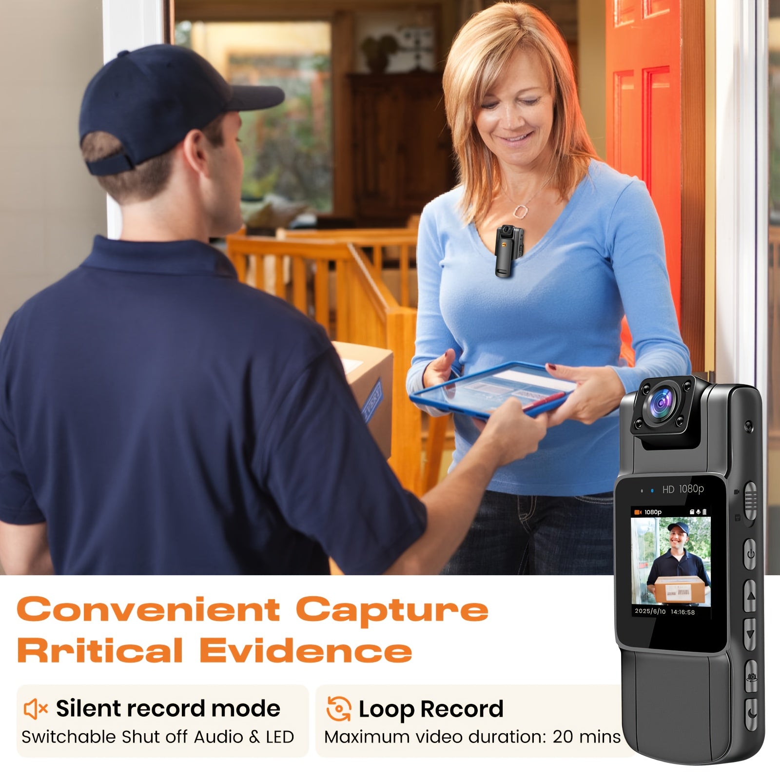 Wearable 1080p Action Body Camera [VARIATIONS-AVAILABLE]