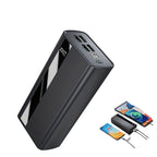 High-Capacity Power Bank (4 USB Ports, LED Display, Dual Input Ports)