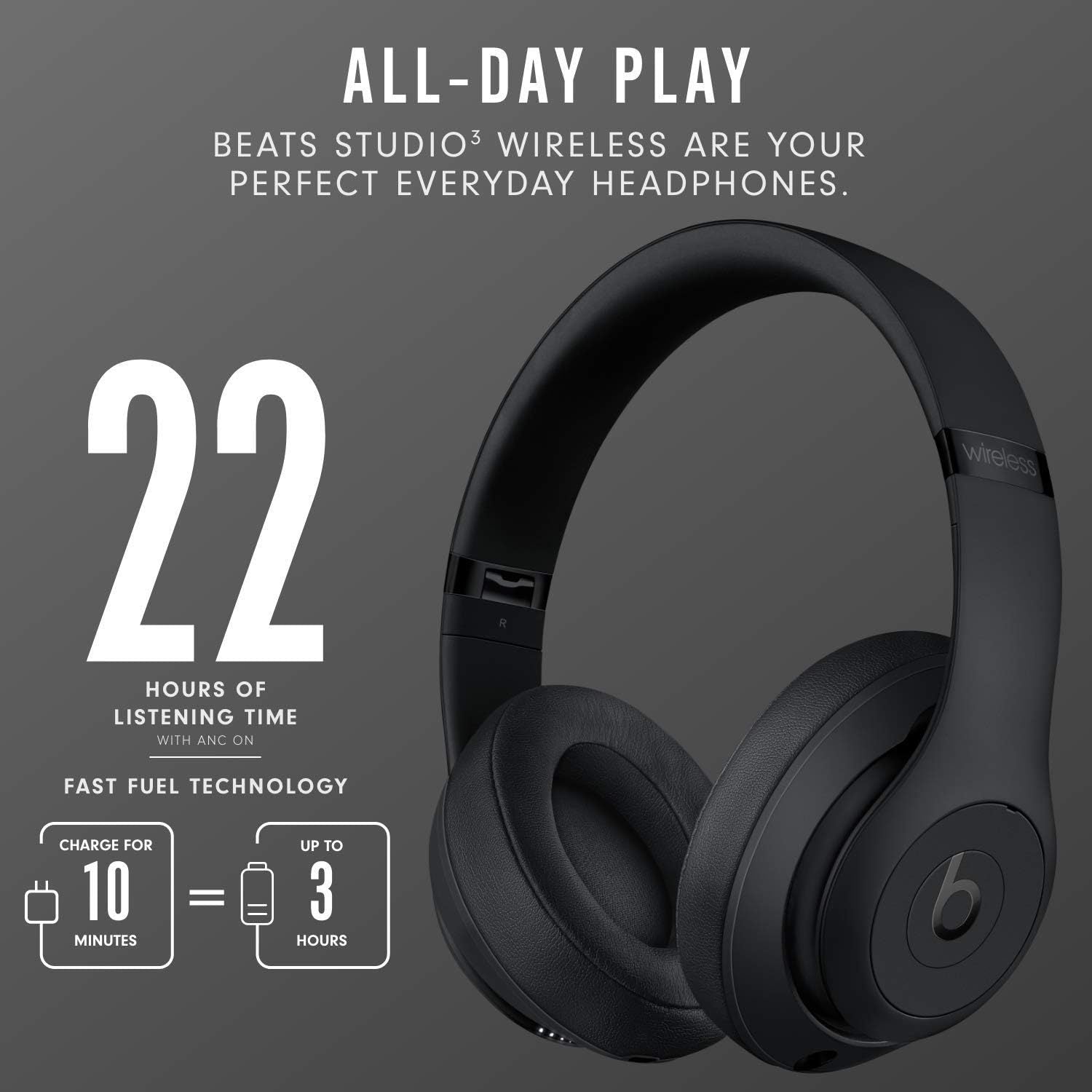 Beats Studio3 Wireless Noise Cancelling Over-Ear Headphones