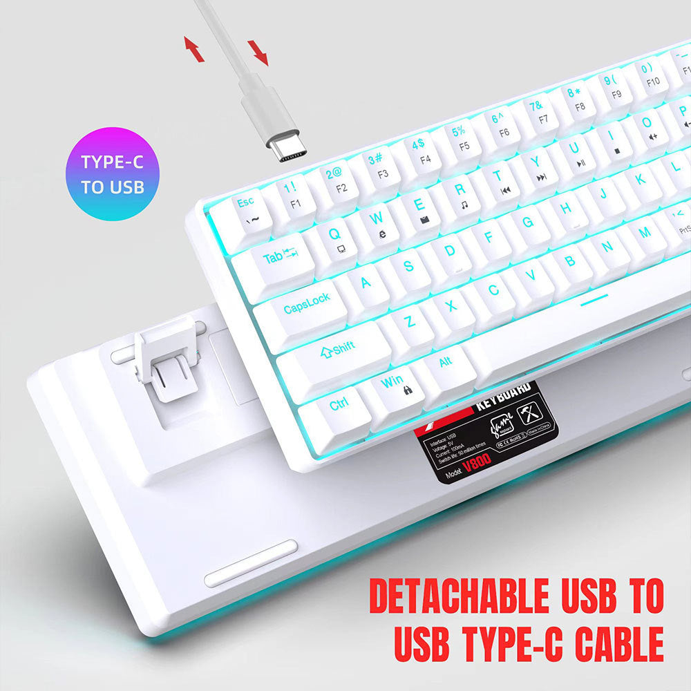 65% Mechanical Keyboard (Wired, 68 Keys)