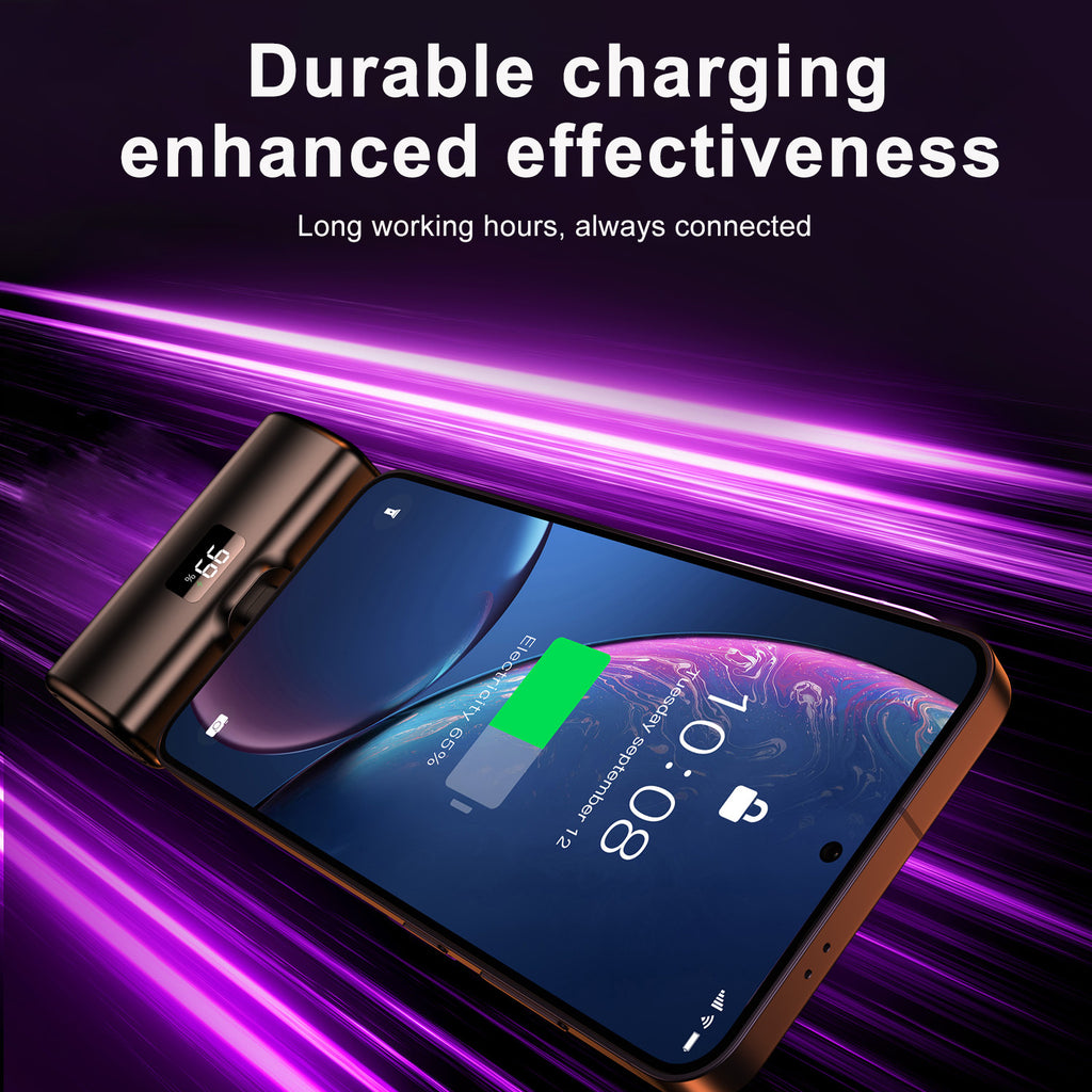 Ultra-Compact Power Bank (USB-C, Built-in Cable Variant)