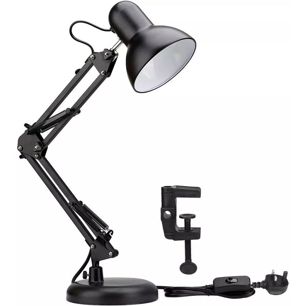 Flexible Multi-Angle Clip-On Desk Lamp - With extra Clip-on Desk feature