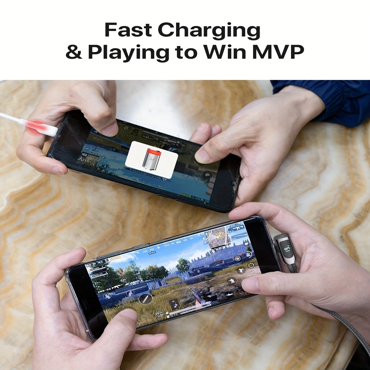 OmnyCable Ultra-100 — 100 W Right-Angle Nylon-Braided USB-C to USB-C Cable