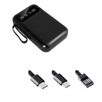Power Bank with 20W Fast-Charge & Built-in Cables