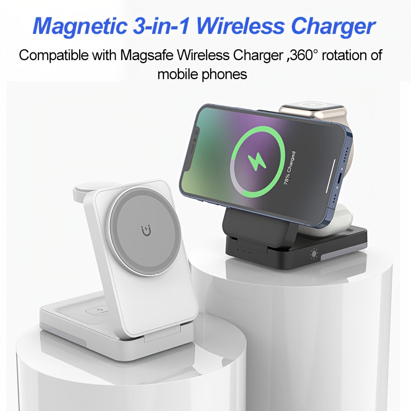 3-in-1 — Foldable Wireless Charging Station